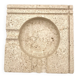 Vintage travertine ashtray, 1970s