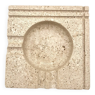 Vintage travertine ashtray, 1970s