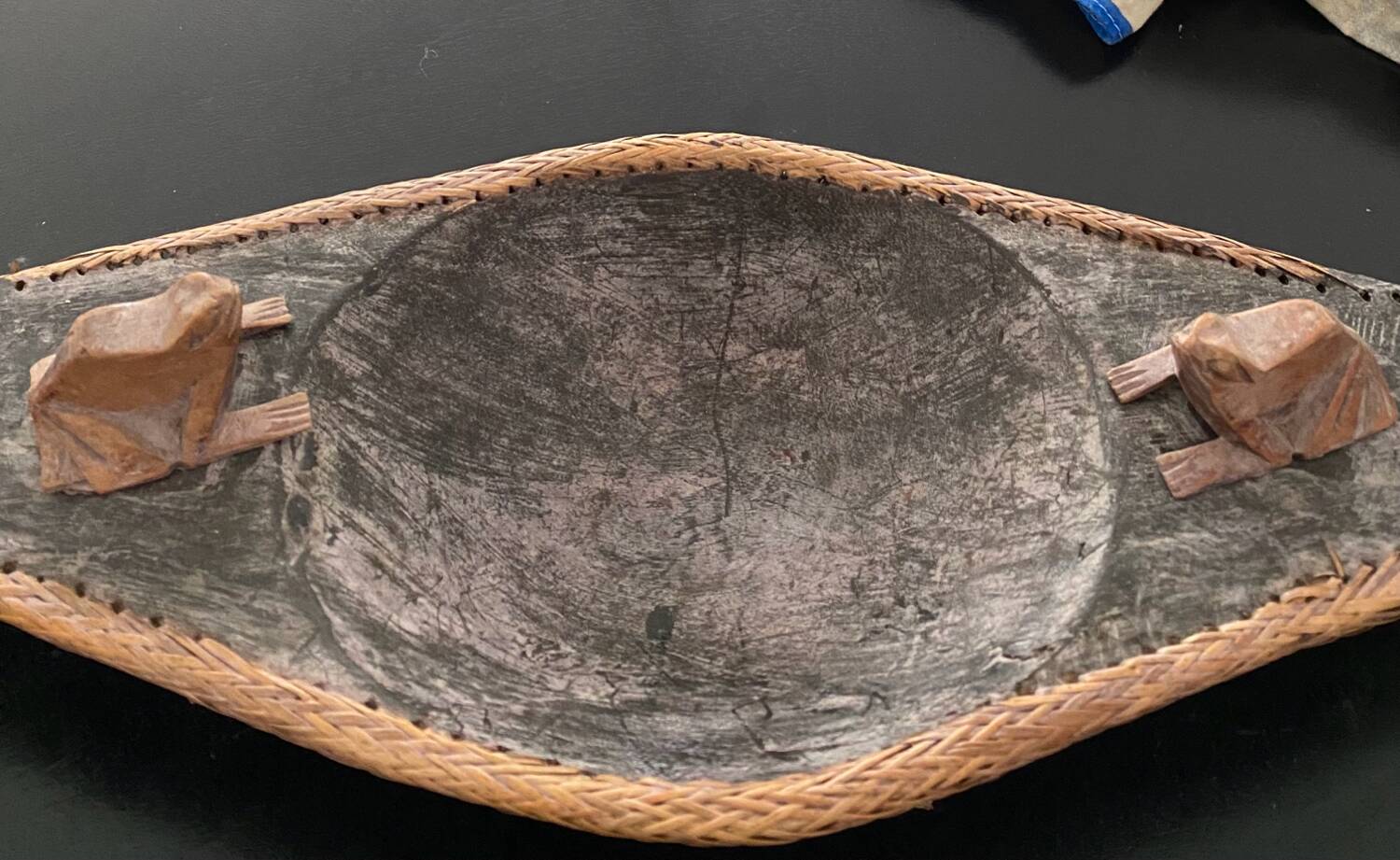 1 Ethnic wooden pocket tray