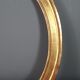 Cadre ancien oval bois doré à la feuille d'or 58,5x48,5 cm, feuillure 49,8x40,8 cm SB