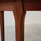Round extendable teak table 1970