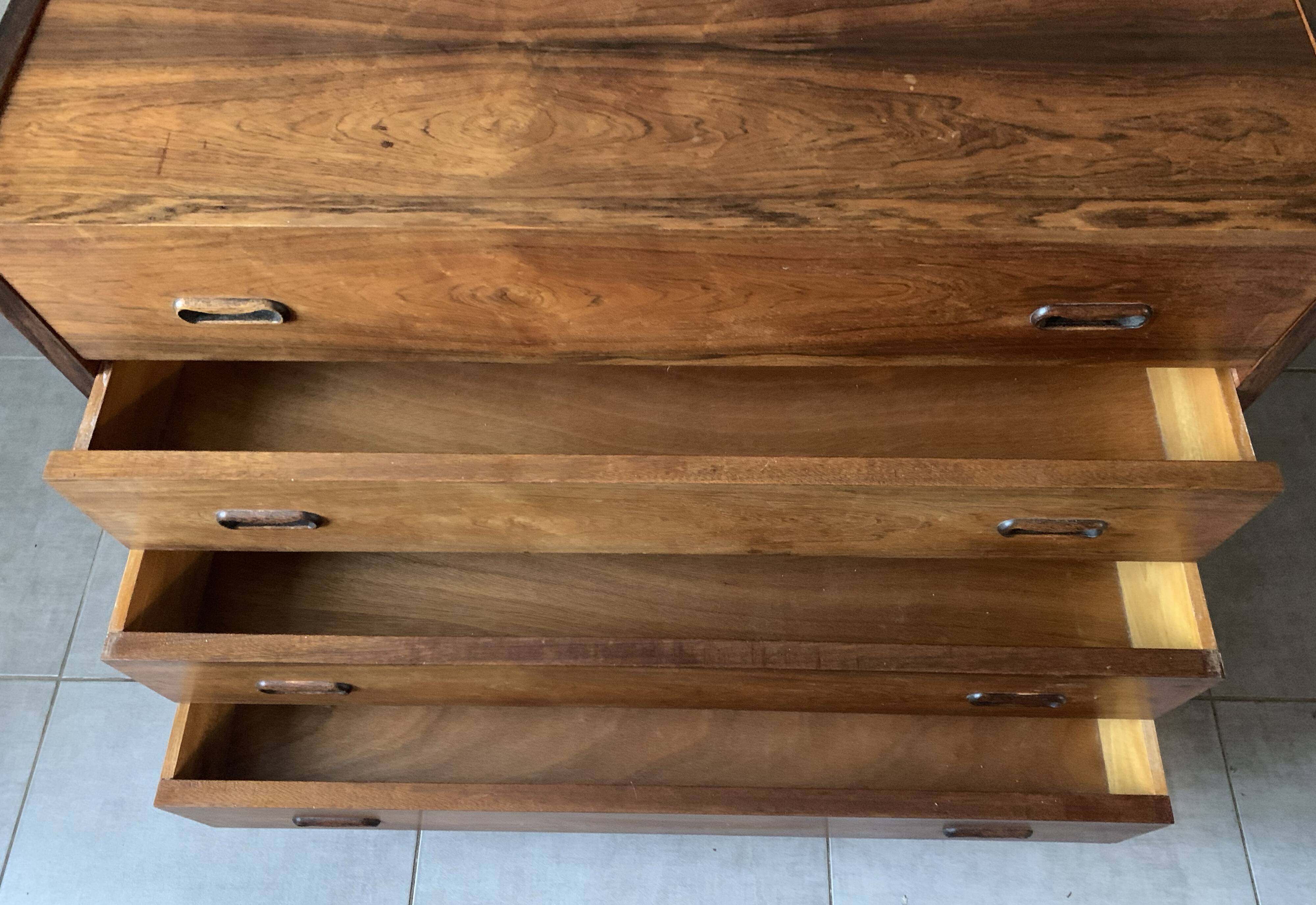 Vintage Scandinavian dressing table/dresser from the 60s in rosewood
