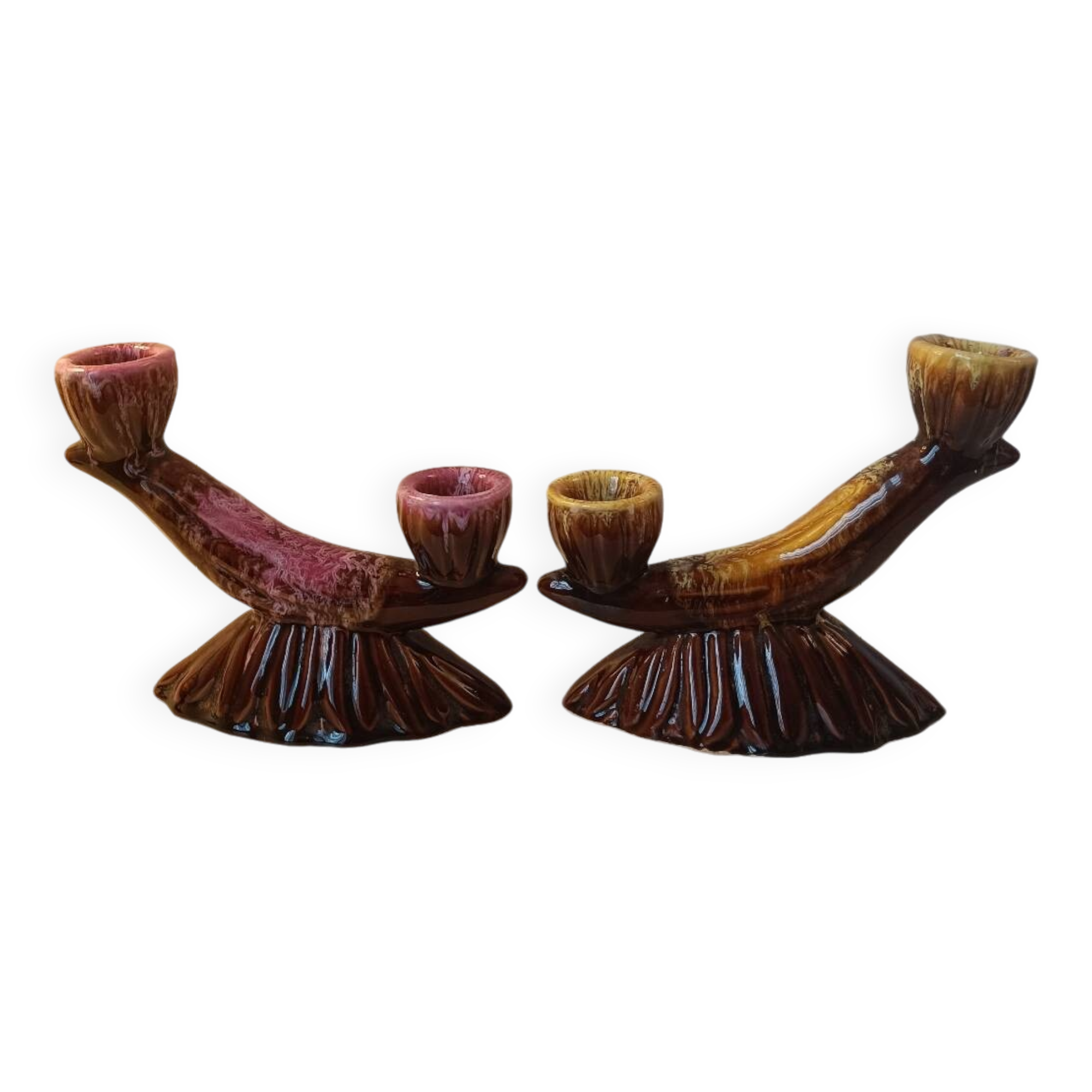 2 Vallauris Candlesticks