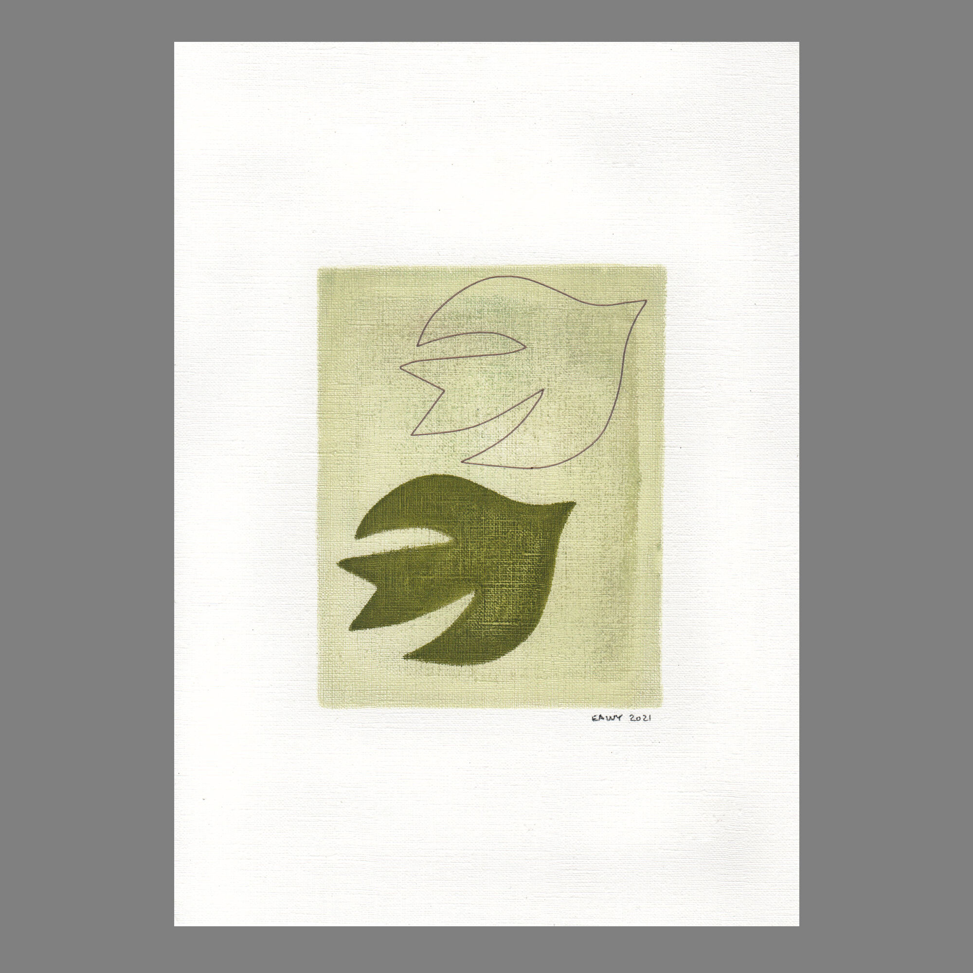 Painting and illustration on paper • T513 • signed Eawy