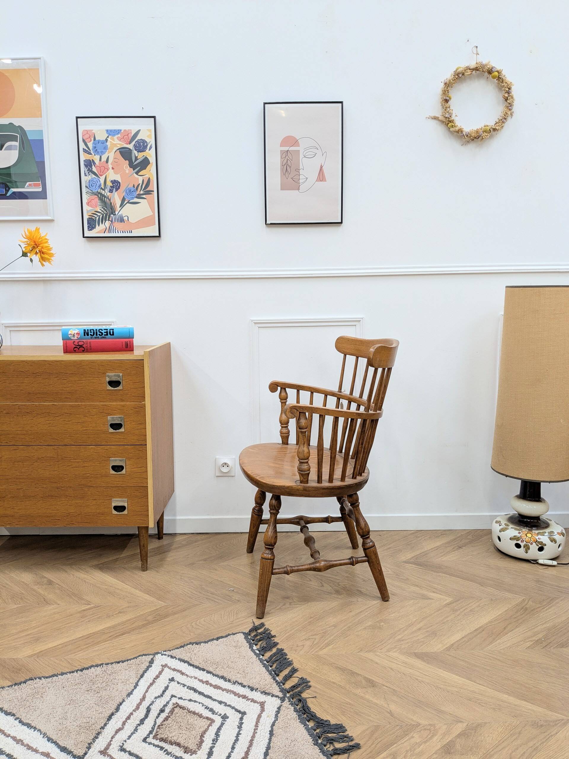 Fauteuil vintage en bois Stol Kamnik