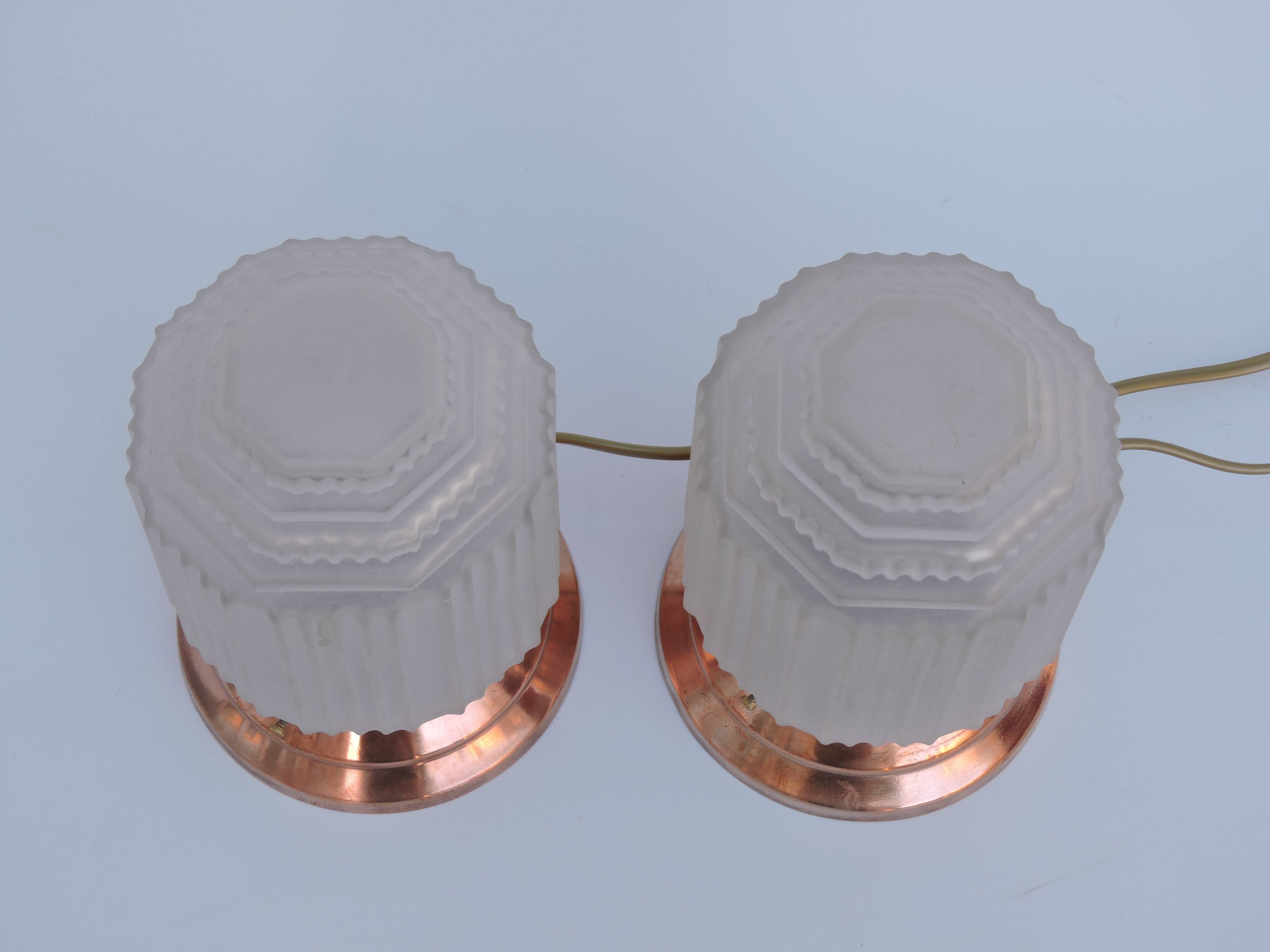 Pair of lamp building modernist art deco skyscraper skyscraper 1930 sign p d'avesn france