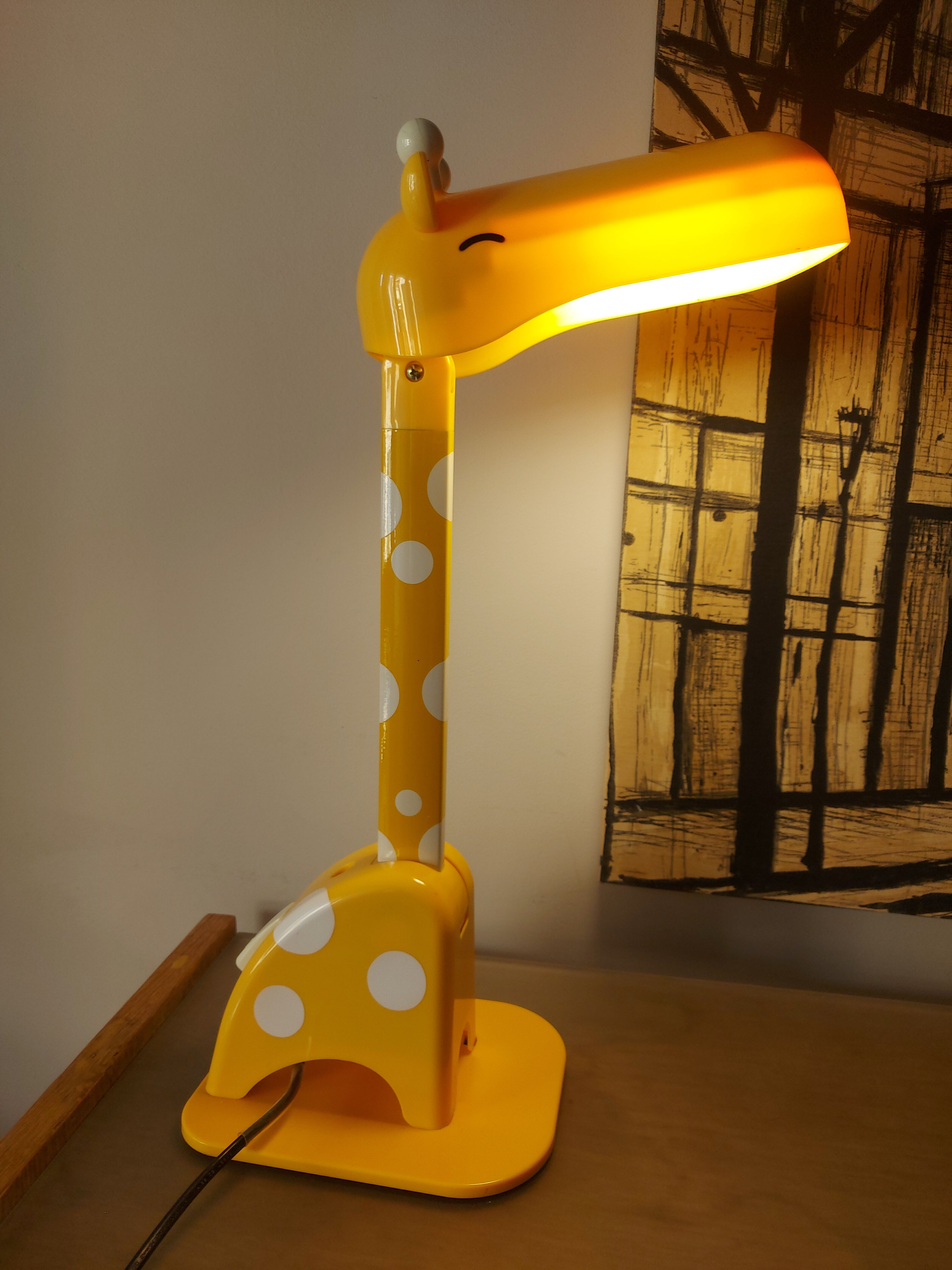 Lampe girafe , chambre d'enfant , la chaise longue