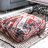 Moroccan kilim pouf