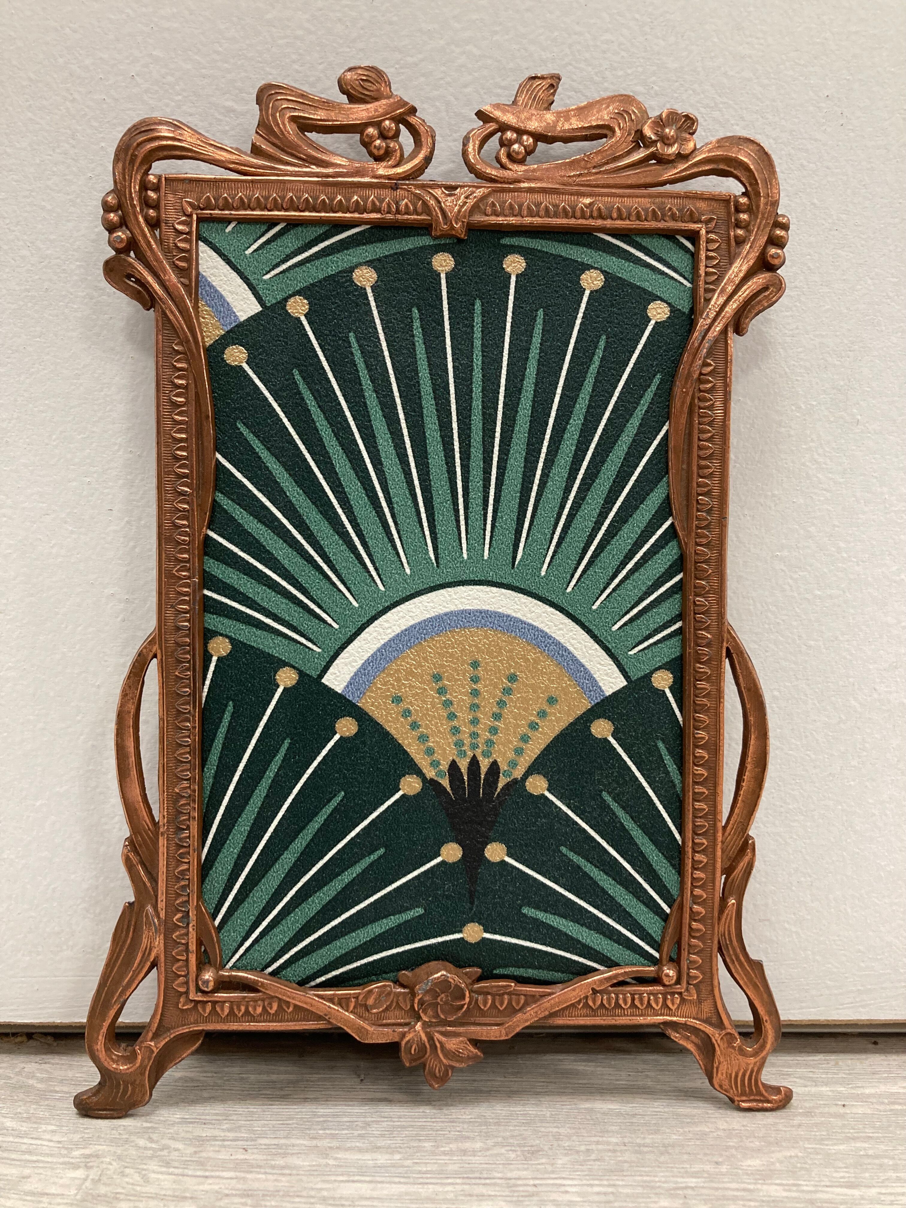 Art Nouveau copper frame