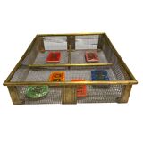 Brass countertop cash box/empty pocket