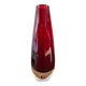 Scandinavian vase red glass Sweden Seda