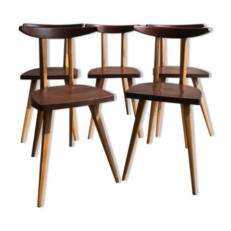 Set of 5 chairs Antelope Stella edition 1960