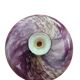Vase panse aplatie à décor de spirales violettes et dorées
