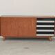 Enfilade U460 in white and black by Jiri Jiroutek for Interier Praha 1960