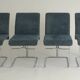 Set of 4 dining chairs by Ernesto Radaelli for Saporiti