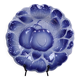 Sarreguemines blue slip plate