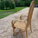 Rattan armchair