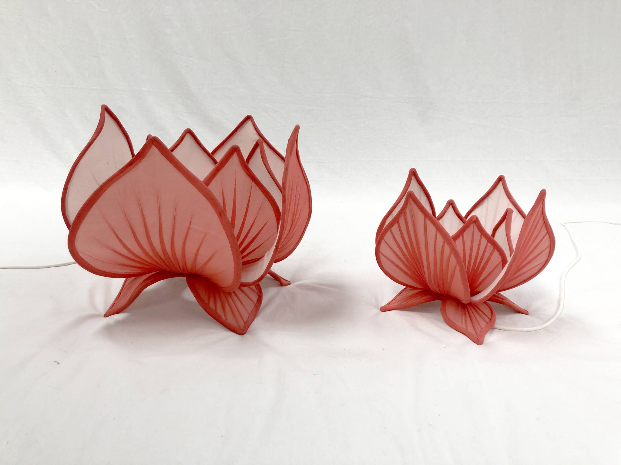 Ensemble de lampes suspendues en tissu Lotus
