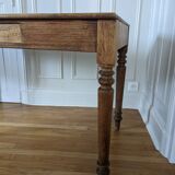 Farm table with turned legs