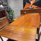 Vintage Scandinavian set – extendable table & 6 chairs