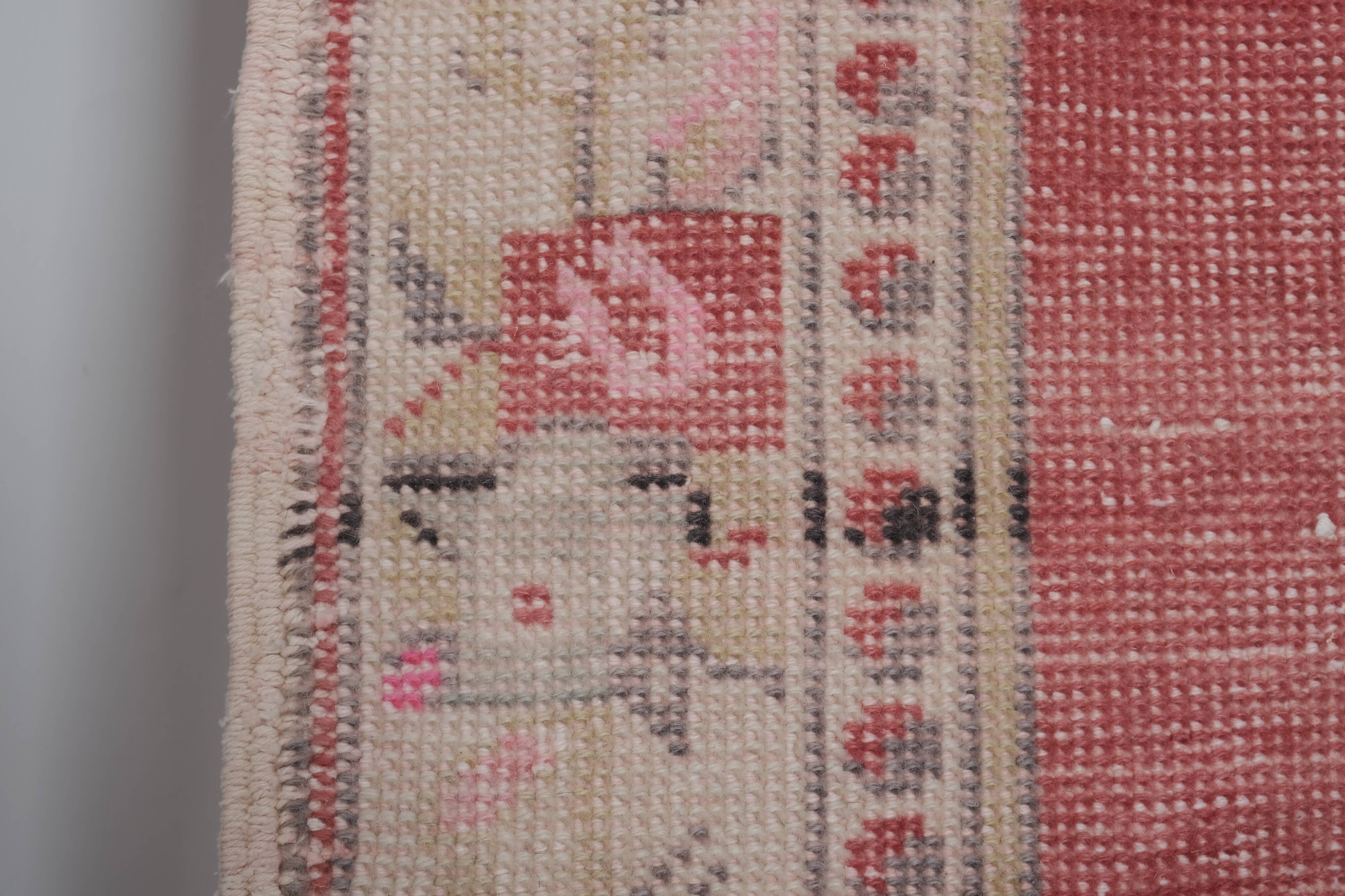 Mid century flatweave large overdyed oriental turkey oushak rug 4'11'' x 7'3''