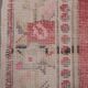 Mid century flatweave large overdyed oriental turkey oushak rug 4'11'' x 7'3''