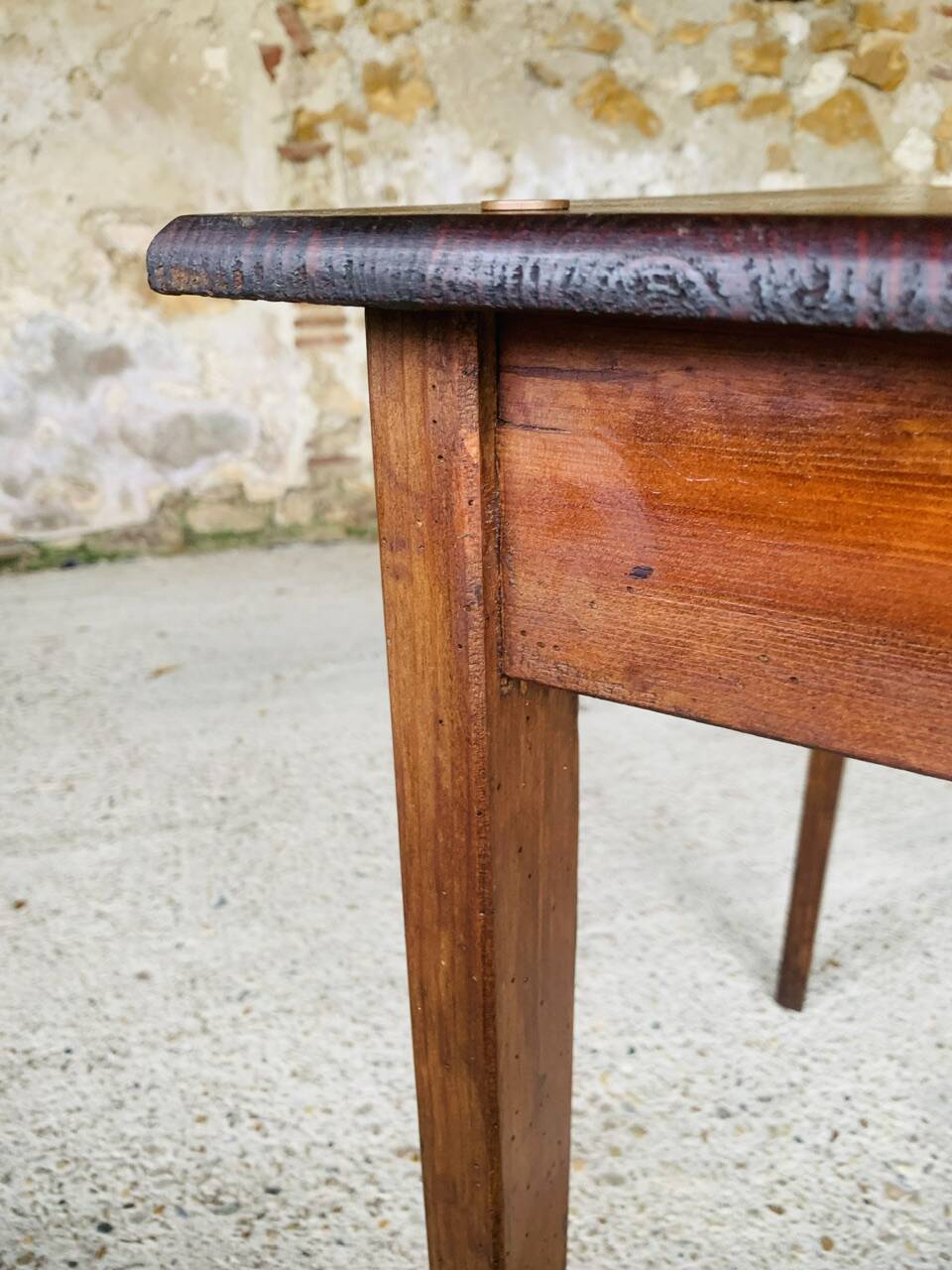 Wooden farm console, circa 30's/40's