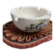 Vintage ceramic relief ashtray