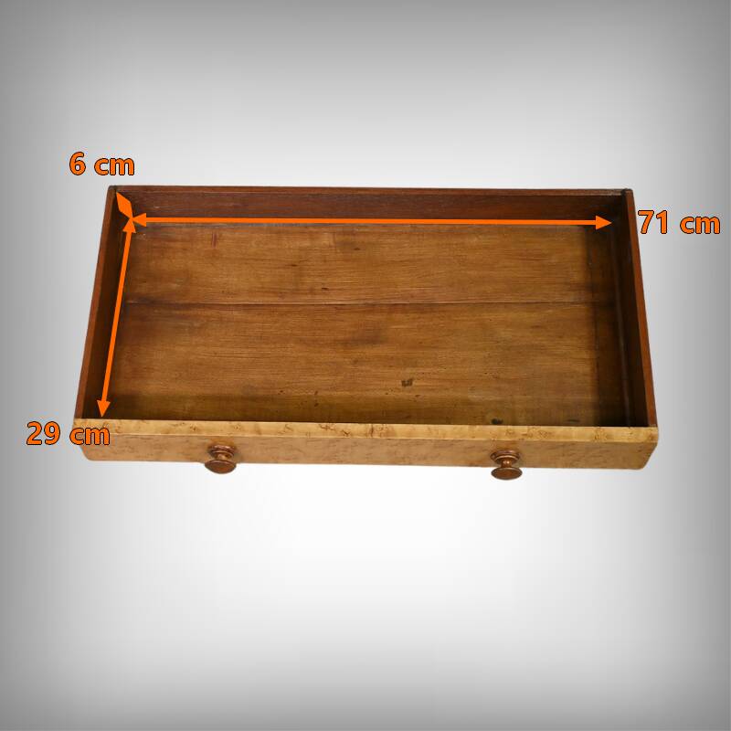 Loupe d'érable. 20,5 pouces Coulée de résine. Époxy. Bois de