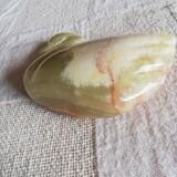Statuette swan in onyx marble or aragonite
