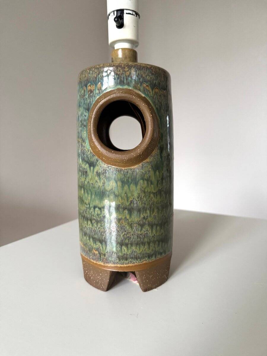Ceramic Table lamp by Michael Andersen Bornholm, Denmark, 1960s