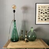 Vintage glass lamp foot