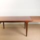 Table de repas Danoise, extensible, en Teck 1960 par Johannes Andersen 1960