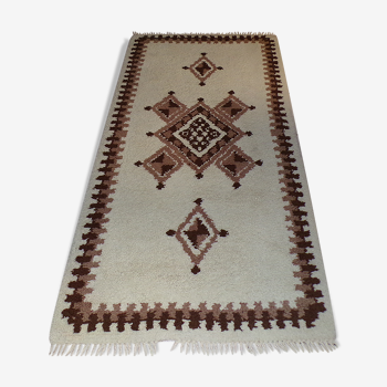 Tapis en laine vintage fait main 93x175cm