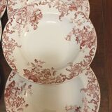 Six bellflower soup plates