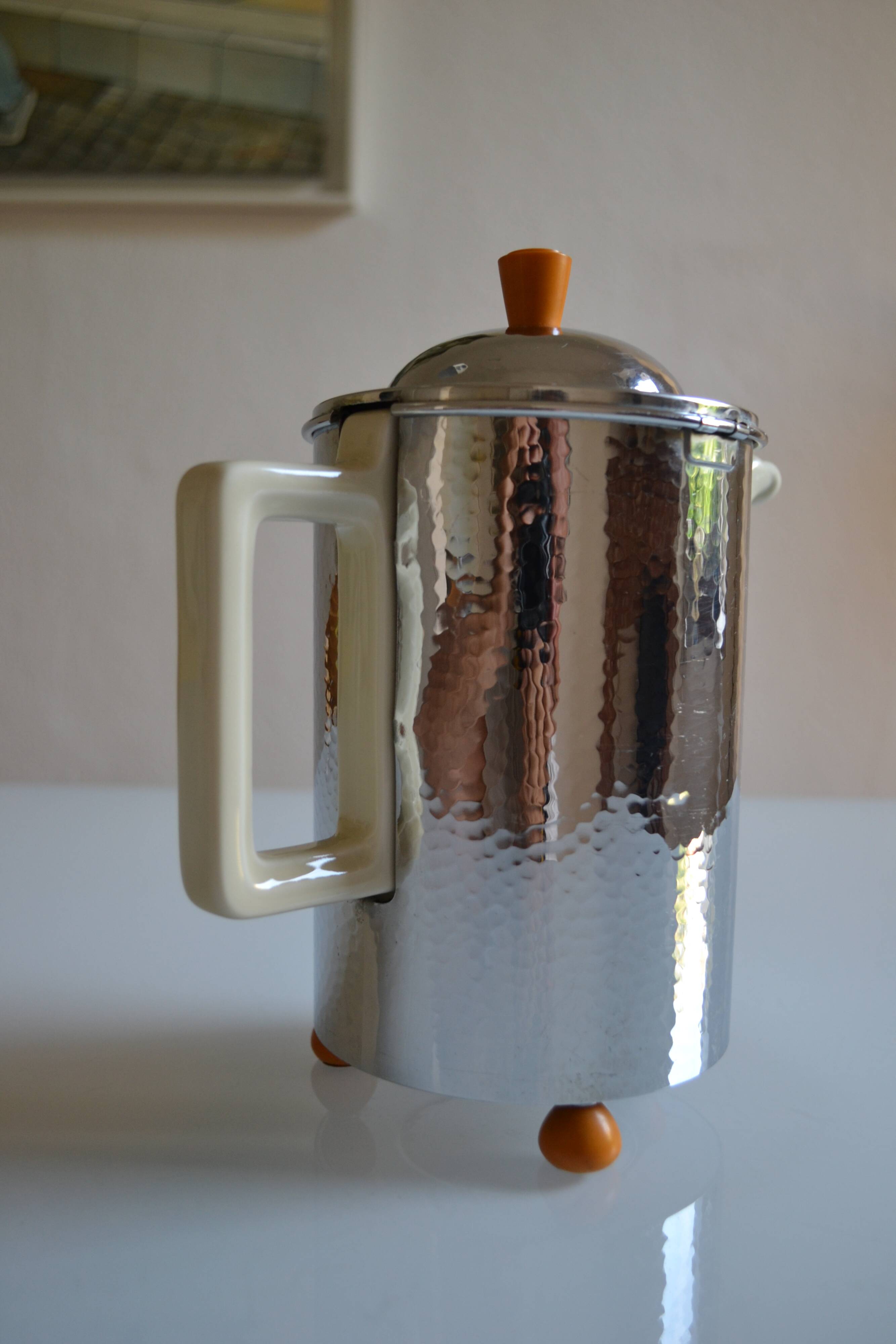WMF Bauscher Weiden Germany 1930 Art Deco Bauhaus Teapot 1 liter
