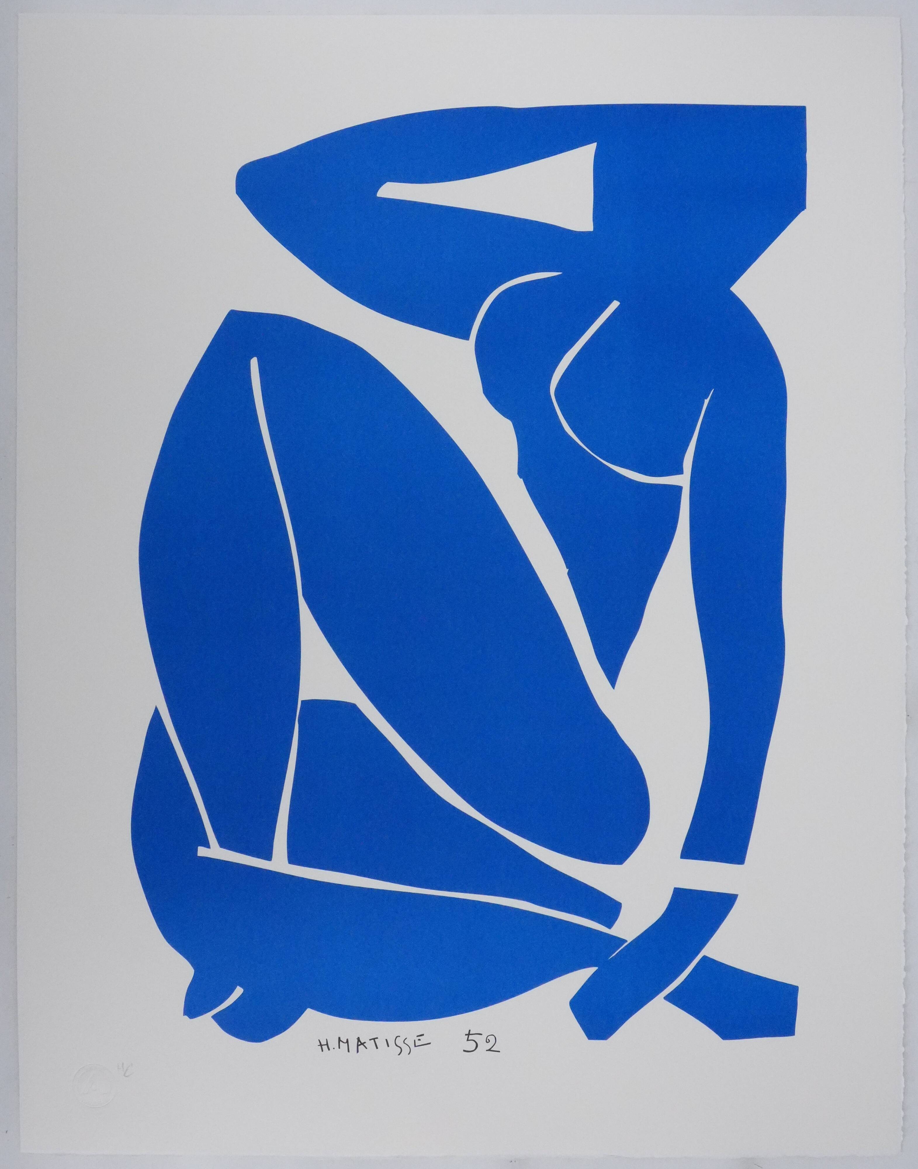 Henri Matisse: Blue Nude I, signed lithograph