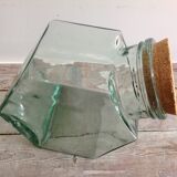 Thick glass jar