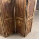 Four-sided screen in patinated solid oak, 1900s period