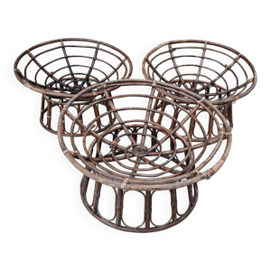 Lot de 3 fauteuils demi