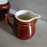 5 small milk pots/bistro cream