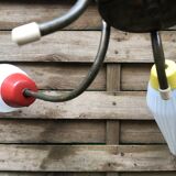 Vintage 6-arm pendant light from the 1960s