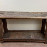 Large solid wood carpenter's workbench