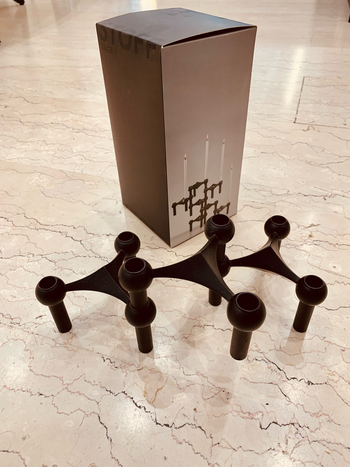 Stoff Nagel candle holders