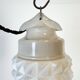 Vintage White Porcelain Pendant Light, 1970s