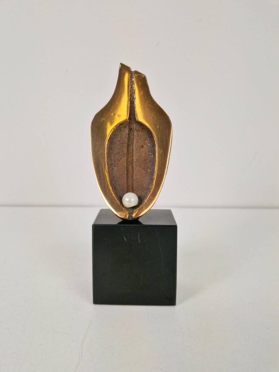 Bronze Sculpture on Stone Base by Willy Ceysens, 1970