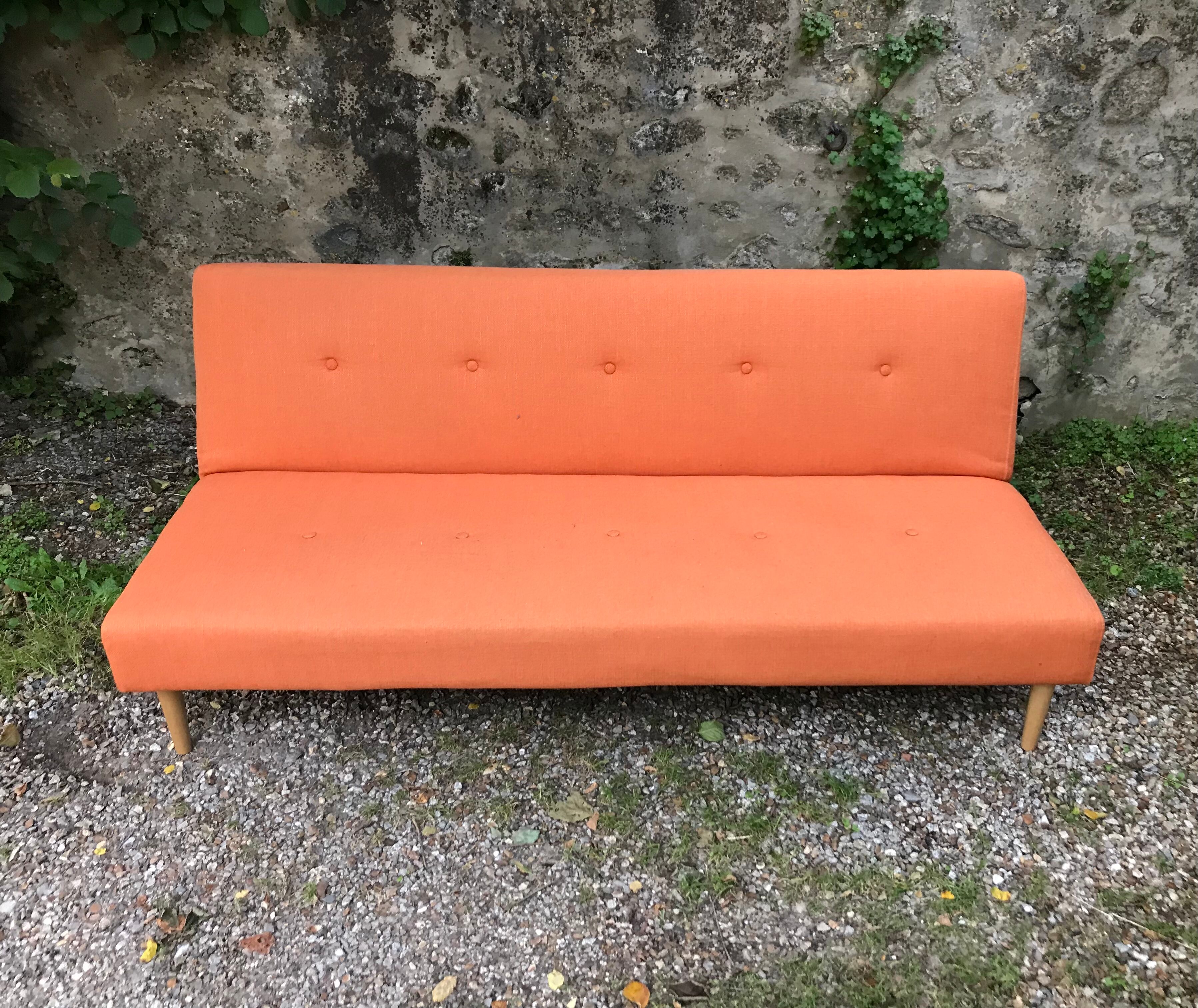 Sofa click-clac "Answer" orange
