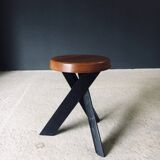 Modernist S31 Stool by Pierre Chapo, France, 1970s