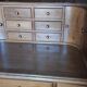 Tiered desk, Carlton cover desk