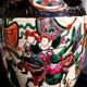 Pair of large ceramic vases from Nanking, China, Asian decor.